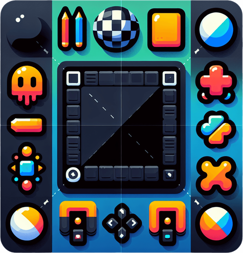 black background Single Game Texture. In-Game asset. 2d. Blank background. High contrast. No shadows.