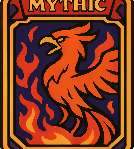 MYTHIC card.
In-Game asset.  2d.  High contrast.  No shadows