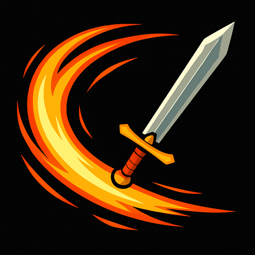 kılıç savurma efekti.
In-Game asset.  2d.  High contrast.  No shadows