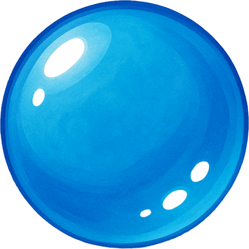 Blue bubble