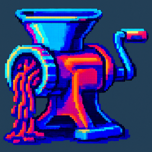 A meat grinder.
