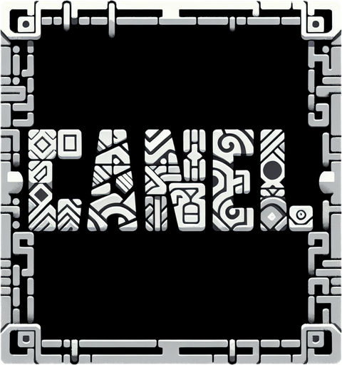 The word "Cancel".
Single Game Texture. In-Game asset. 2d. Blank background. High contrast. No shadows.