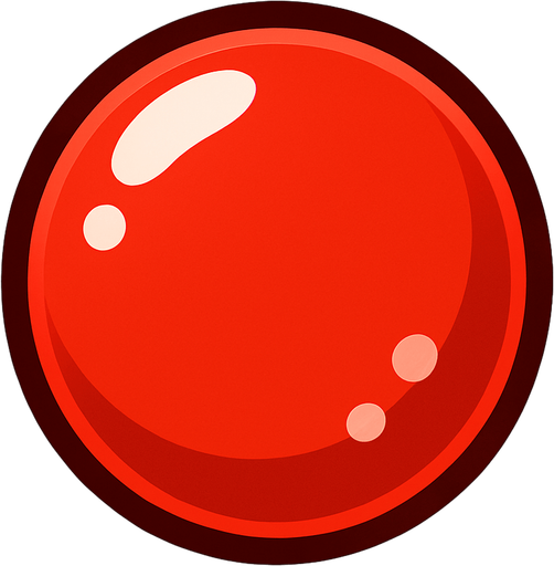 Red bubble.
In-Game asset.  2d.  High contrast.  No shadows