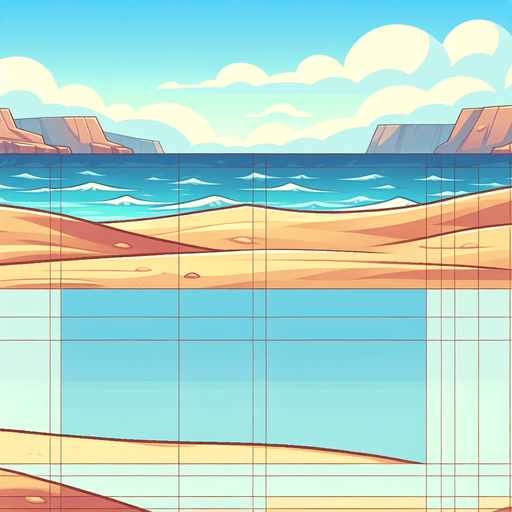 cartoon beach background. only the sand..
Single Game Texture. In-Game asset. 2d. Blank background. High contrast. No shadows.