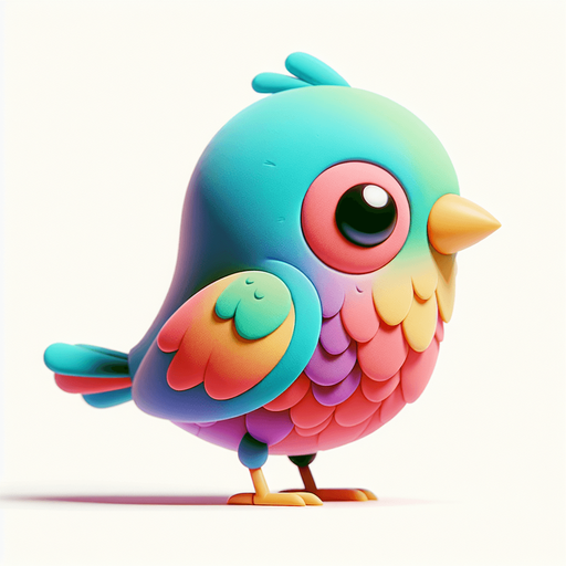 Bird.
2D cartoon, no background