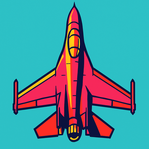 picture of a fighter jet with the nose of the plane pointing upwards.
In-Game asset.  2d.  High contrast.  No shadows