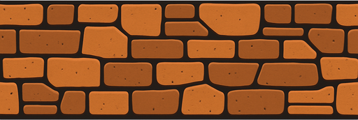 Has un suelo con las dimensiones de 2028×20.
In-Game asset.  2d.  High contrast.  No shadows