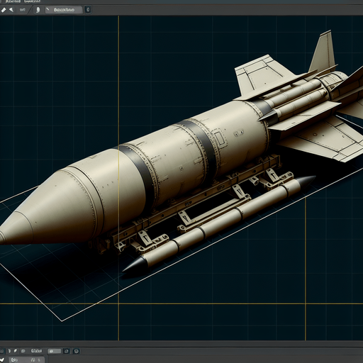an ATGM.
Single Game Texture. In-Game asset. 2d. Blank background. High contrast. No shadows.
