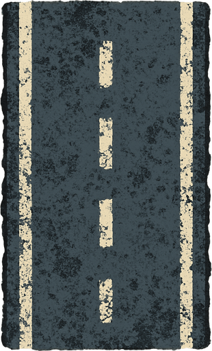 PISTA DESPINTADA.
In-Game asset.  2d.  High contrast.  No shadows