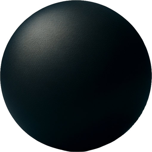 Black Squash ball.