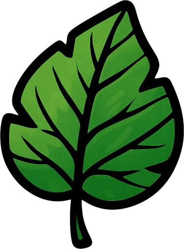 Leaf.
In-Game asset.  2d.  High contrast.  No shadows