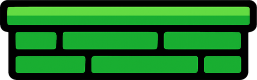 size 200x20 PLATFORM  Shape Box.
In-Game asset.  2d.  High contrast.  No shadows