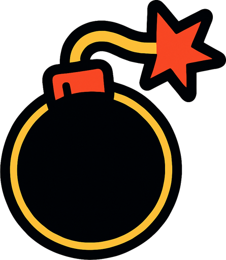 Bomba.
In-Game asset.  2d.  High contrast.  No shadows