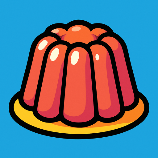 jelly.
In-Game asset.  2d.  High contrast.  No shadows