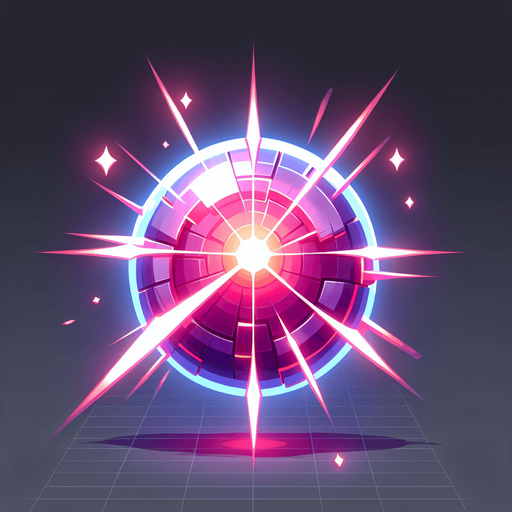 energy ball.
Single Game Texture. In-Game asset. 2d. Blank background. High contrast. No shadows.