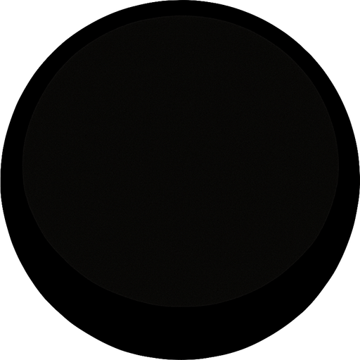 bola penuh hitam.
In-Game asset.  2d.  High contrast.  No shadows