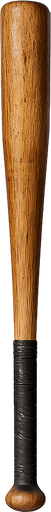 Haz un bate realista.
In-Game asset.  2d.  High contrast.  No shadows. Ultra Realista