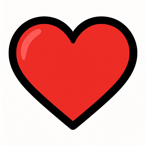 HEART.
In-Game asset.  2d.  High contrast.  No shadows