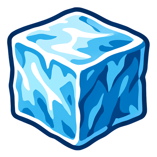ice.
In-Game asset.  2d.  High contrast.  No shadows