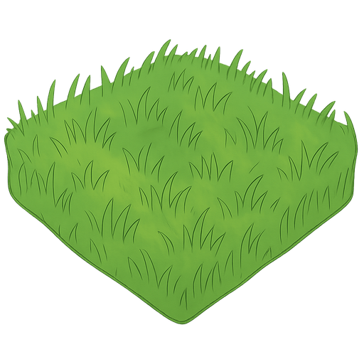 Grass. No background. Transparent background. Blank background. No shadows. 2d. In-Game asset. flat