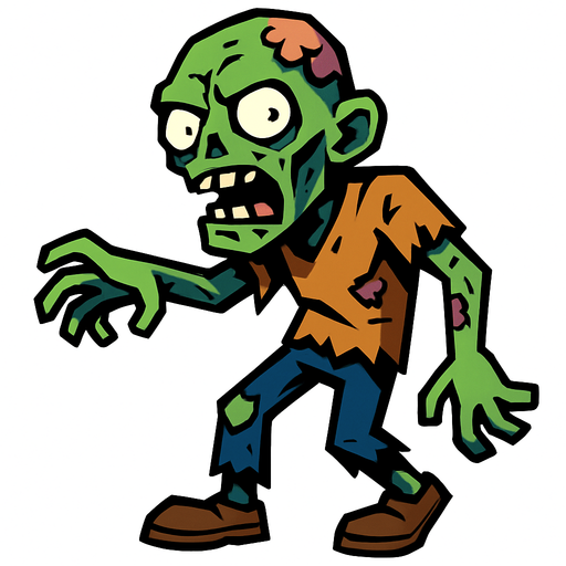 ZOMBİE.
In-Game asset.  High contrast.  No shadows