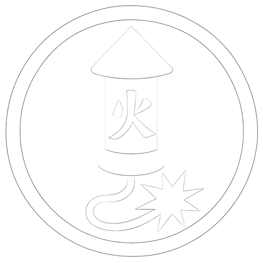 Vertical cohete de fuego artificial chino