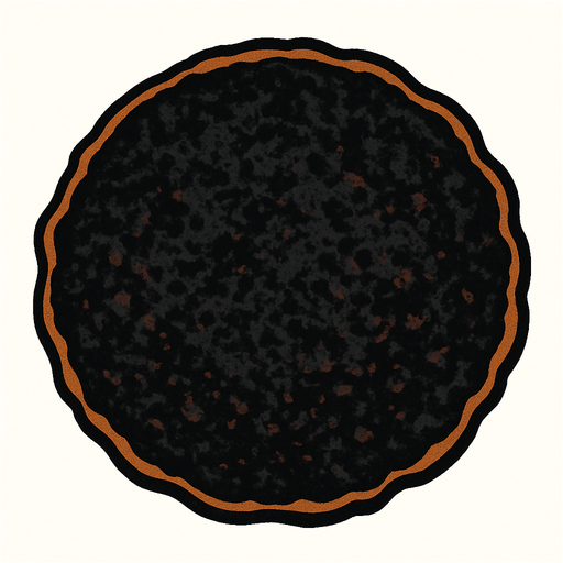 Burnt pancake 2d 2d topdown view topdown view.
In-Game asset.  2d.  High contrast.  No shadows