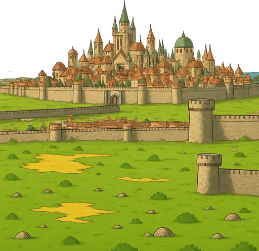 sağ üstteki şehrin grafik açısından boyutunu çok değiştirmeden belki sadece biraz  daha uzaktan bakar gibi ama çok daha gelişmiş bir şehre dönüştürür müsün