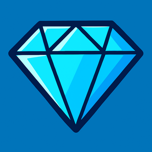 diamond.
In-Game asset.  2d.  High contrast.  No shadows