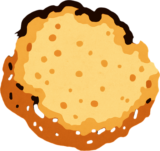 miga de pan.
In-Game asset.  2d.  High contrast.  No shadows