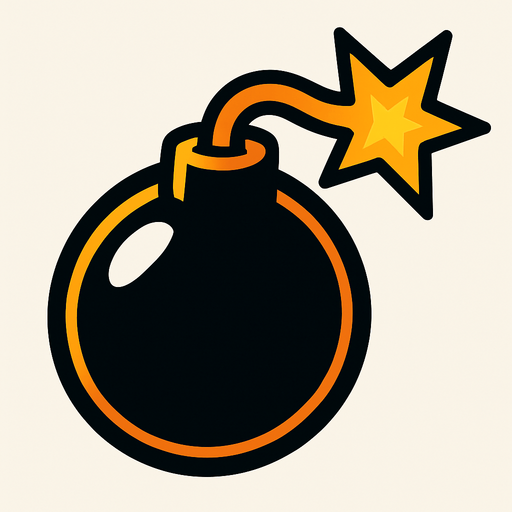bomb.
In-Game asset.  2d.  High contrast.  No shadows