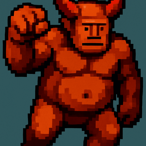 Right hand raised in a fist to attack.