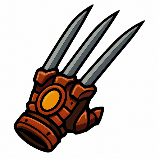 Pençe silah.
In-Game asset.  2d.  High contrast.  No shadows