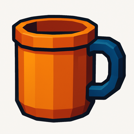 cup.
In-Game asset.  High contrast.  No shadows. 3D