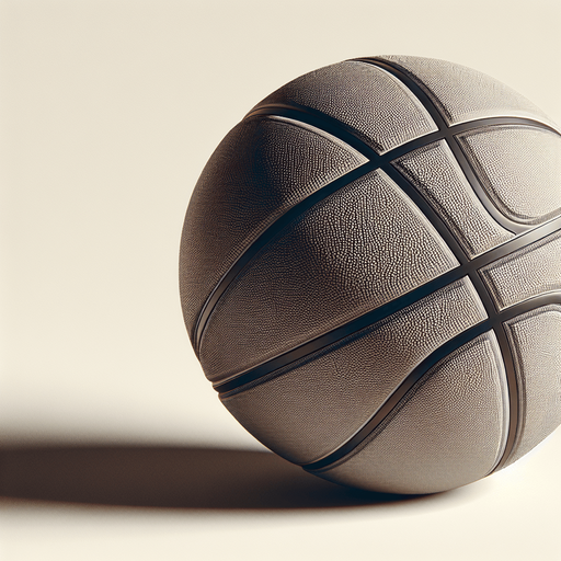 Basketball.
Single Game Texture. In-Game asset. 2d. Blank background. High contrast. No shadows.