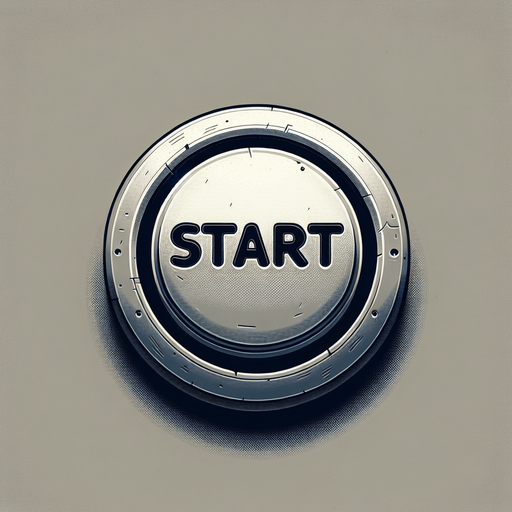 Start button.
Single Game Texture. In-Game asset. 2d. Blank background. High contrast. No shadows.