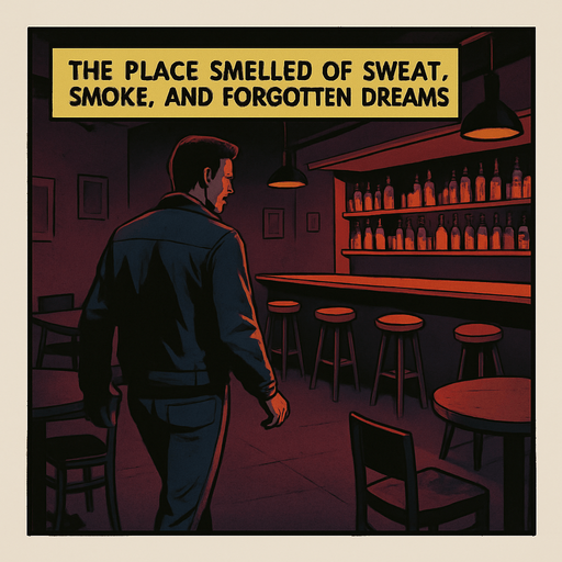 yazıyı güncelle "The place smelled of sweat, smoke, and forgotten dreams."