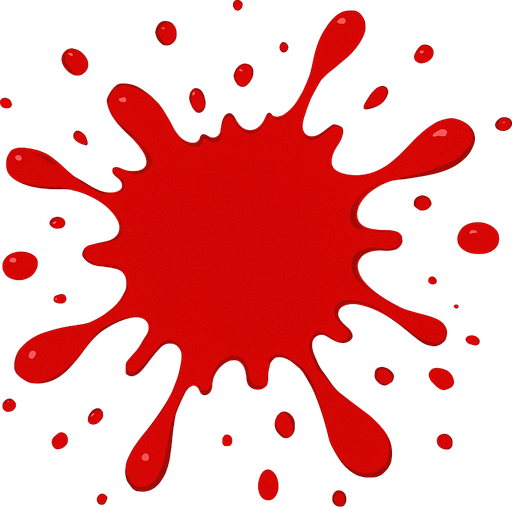 blood.
In-Game asset.  2d.  High contrast.  No shadows