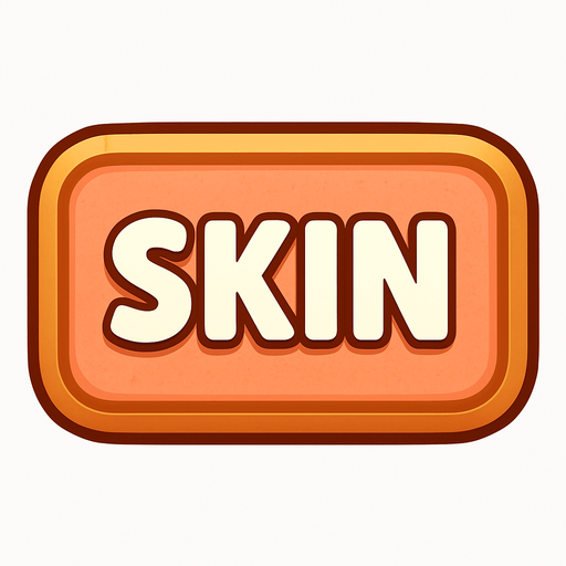 Make a skin buton.
In-Game asset.  2d.  No shadows