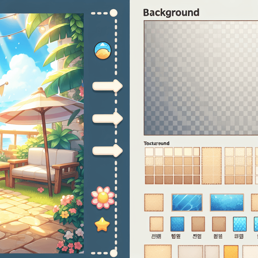 A  background gui element for an item in an ingame shop, in a light summer theme..
Single Game Texture. In-Game asset. 2d. Blank background. High contrast. No shadows.