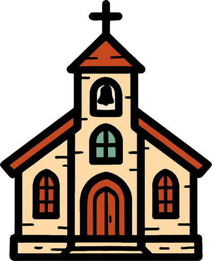 Church.
In-Game asset.  2d.  High contrast.  No shadows