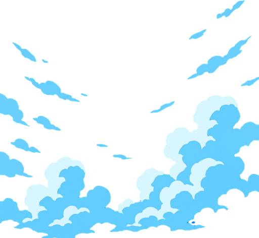 blue sky wiew large scale.
In-Game asset.  2d.  High contrast.  No shadows