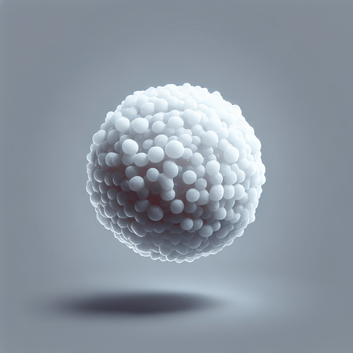 white blood cell.
Single Game Texture.  In-Game asset.  2d.  Blank background.  High contrast.  No shadows