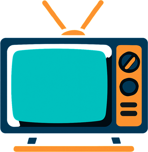 pantalla de tv.
In-Game asset.  2d.  High contrast.  No shadows