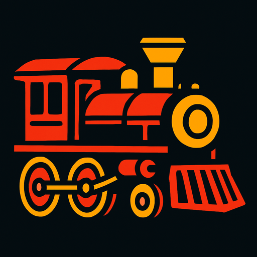 Train.
In-Game asset.  2d.  High contrast.  No shadows