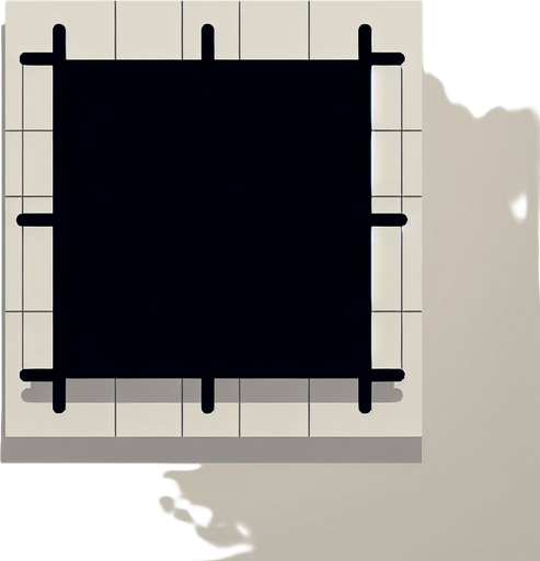 simple beige background with black outline rectengular.
Single Game Texture. In-Game asset. 2d.blank background . High contrast. No shadows.