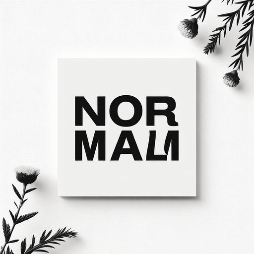 Normal text.
A text that says Normal