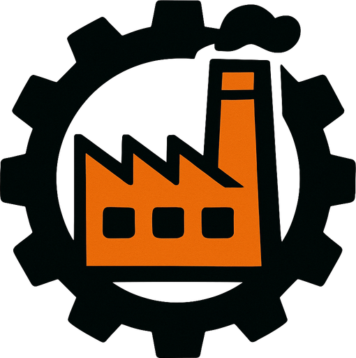 Fabrika logosu.
In-Game asset.  2d.  High contrast.  No shadows