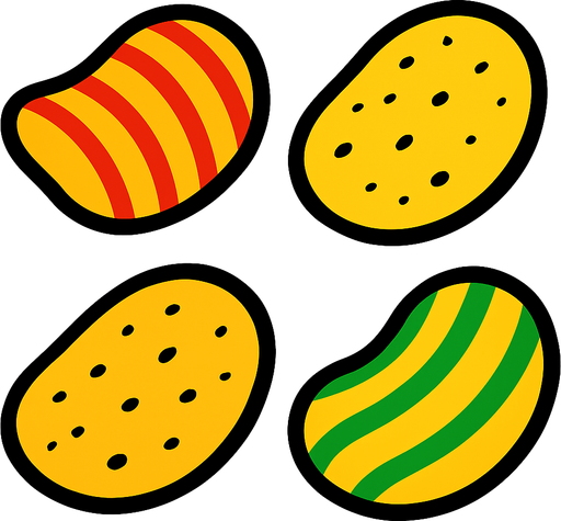 chips.
In-Game asset.  2d.  High contrast.  No shadows