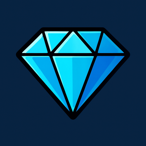 diamond.
In-Game asset.  2d.  High contrast.  No shadows